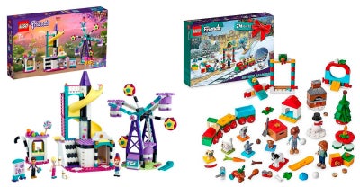 1604 - Lego Friends Magical Ferris Wheel & Slide nr. 41689 + 1718 - Lego Frie...