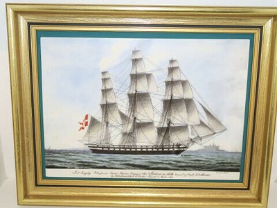 Bing & Grøndahl

Porcelænsmaleri af sejlskib i original æs