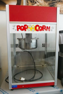 Popcornmaskine, Super effektiv maskine.
Prisen er uden moms.
(Maskinen kan også lejes hvis det er)