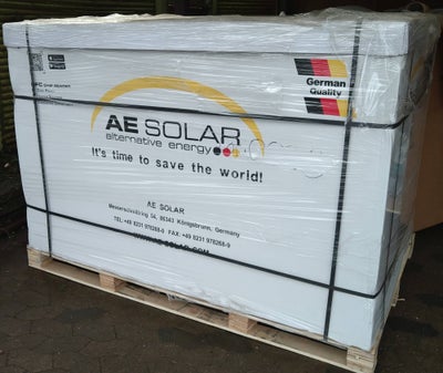 Solceller, AE Solar 400W Black Frame, tysk kvalitet