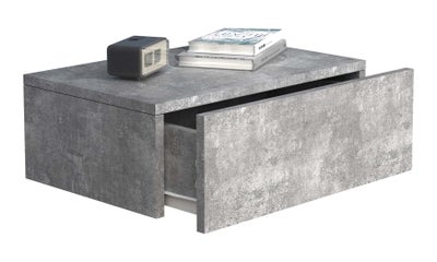 UsalM45 natbord væghængt 1 skuffe beton dekor.