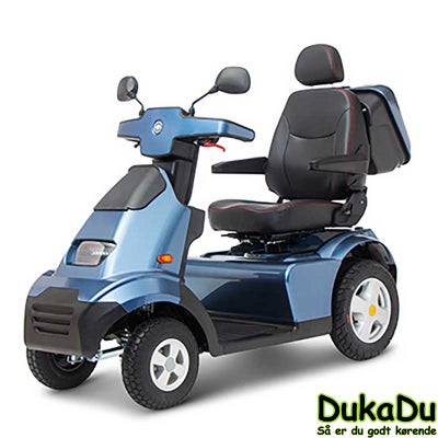 El scooter DukaDu s4 - Blå luksus 4 hjulet scooter