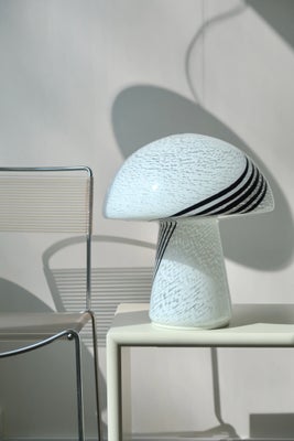 Stor vintage Murano mushroom lampe H:40 cm