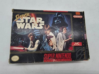 Extremely Rare Super Nintendo SNES Super Star wars First  EDITION with black ...