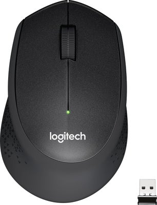 Logitech M330 Silent Plus trådløs mus - sort