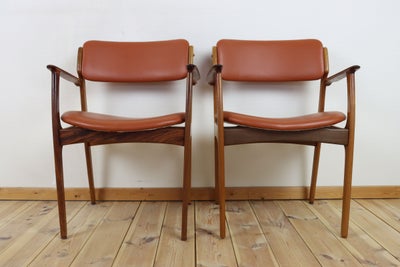 Sæt på 2 armstole i palisander design Erik Buch - design stole 