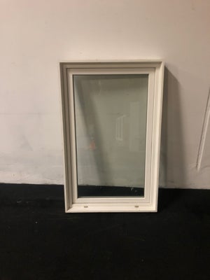 Dreje-kip vindue pvc 878x120x1390 mm, højrehængt, hvid