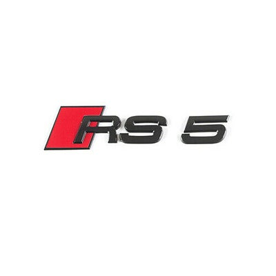 RS5 Emblem i sort
