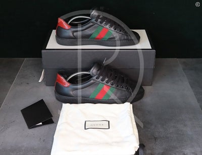 Gucci Ace ’Black Leather’ (41.5) ‍⬛