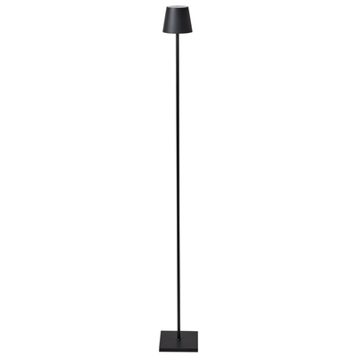 Trådløs gulvlampe sort metal H 131 cm GAVARRESA