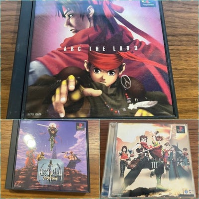 Sony - Playstation 1 (PS1) - Arc the Lad　1,2,3 - Videospil - I original æske