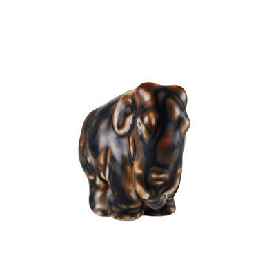 Porcelæns figur Stående Asiatisk elefant model 20225 Knud Kyhn Royal Copenhagen