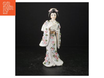 Porcelænsfigur af geisha