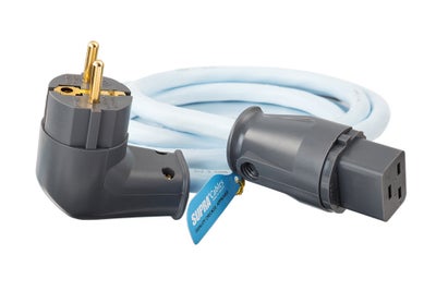 SUPRA LoRad power kabel (Schuko stikprop vinklet - 16A Apparat hun) | 1 meter