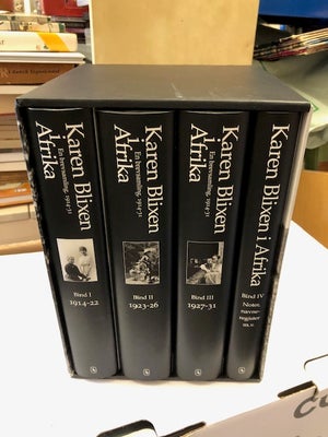 Karen Blixen i Afrika. 4 bind i original kassette