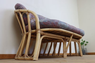 Vintage 2 per sofa i lakeret bambus med løse hynder