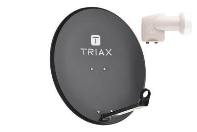Triax TDS 65A (1 pos, 2 user) Parabolantenne 60x 66 cm. kit til 1 position og...