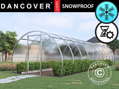 Drivhus polycarbonat, Strong NOVA 30m², 3x10m, Sølv