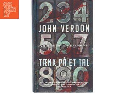 Tænk på et tal af John Verdon (Bog)