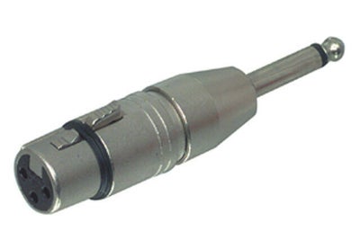 Neutrik 3-polet XLR hun - Jack Mono stik (NA2FP)