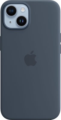 iPhone 14 silikone-etui med MagSafe (storm blue)