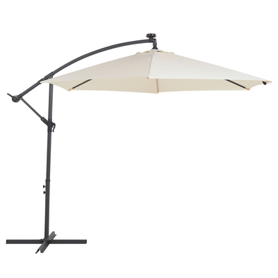 Parasol med LED beige CORVAL