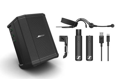 BOSE Pro S1 kompakt system med Sennheiser XSW-D ME3 Bøjlemikrofon