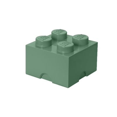 Lego Opbevaringskasse Med 4 Knopper - Grøn - Lego Tilbehør Hos Coop