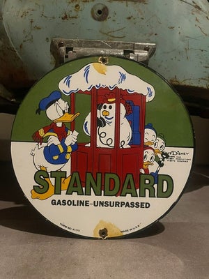 Standaard Gasoline - Emaljeskilt - Emalje