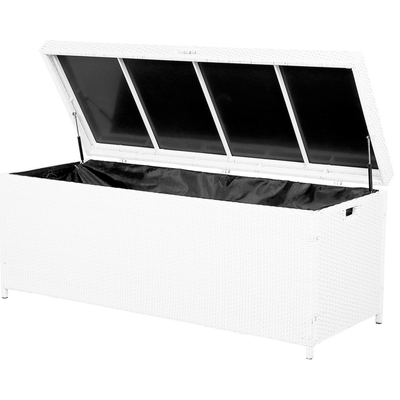 Hyndeboks 158x63 cm cm Rattan Hvid MODENA