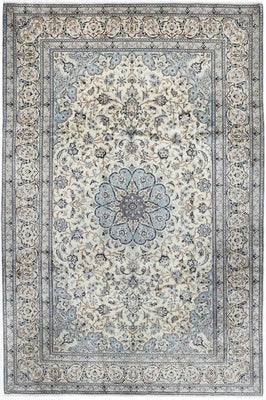 Originalt persisk tæppe Nain 9 La meget fint med silkedele - Tæppe - 308 cm -...