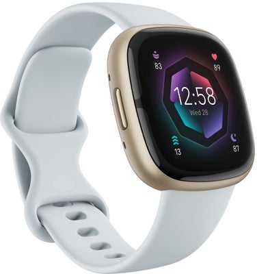 Fitbit Sense 2 smartwatch (Blue Mist/Soft Gold)