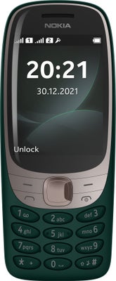 Nokia 6310 mobiltelefon (mørkegrøn) - Kun 2G