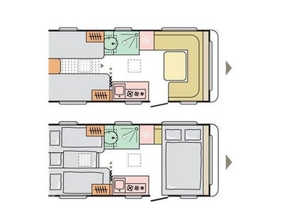 2025 - Adria Altea 502 UL   Enkeltsenge m/ udtræk til dobbeltseng, Truma blæs...