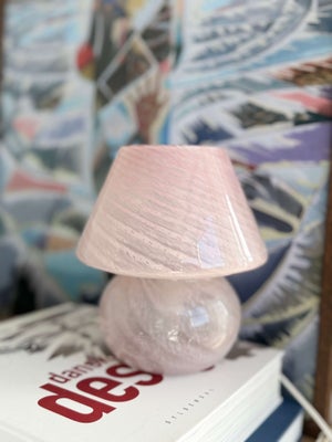 Lyserød Murano lampe
