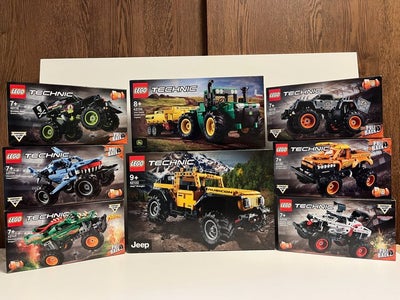 Lego - Technic - Monster Jam (6X), Jeep Wrangler & John Deere 9620R 4WD Tract...