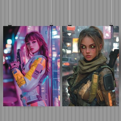 ANDSAL ART - (LOT OF 2)Cyberpunk 2077 Life In Night City V1 - V2 Special Edit...