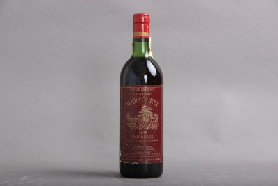 Årgangsvin. Rødvin, Bordeaux 1978. Deko-formål. 