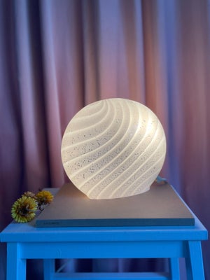 Vintage Murano musling Bordlampe