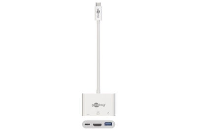 USB-C multiport adapter (USB-C han til HDMI, USB-C, USB 3.0 hun) | 0,15 meter
