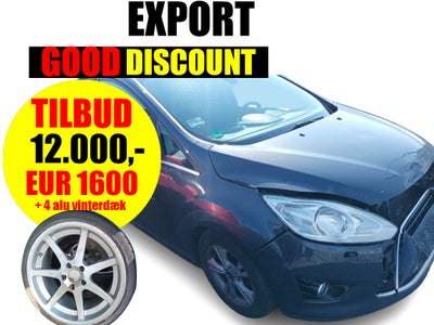 EXPORT DISCOUNT - 12.000 KR - 1600 EUR - Ford C-MAX 1,6 TDCi 115 Titanium Van 5d