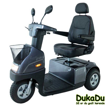 El Scooter DukaDu c3 Grå - 3 hjulet luksus scooter med høj komfort