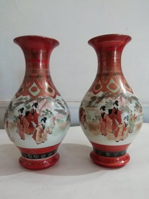 Vase - Par signerede orientalske vaser - begyndelsen af 1900-tallet - Japan  ...