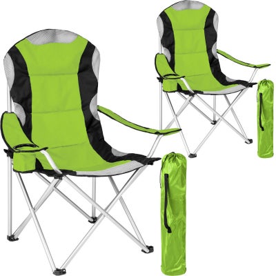 2 Campingstole polstret - grøn