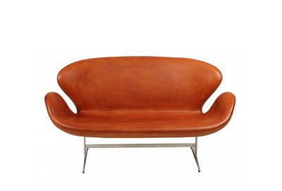 Arne Jacobsen Svane sofa i patineret cognac læder