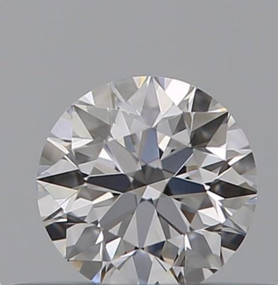 Diamant - 0.55 ct - Brilliant, Rund - D (farveløs) - VVS2, Ex Ex Ex None, Typ...