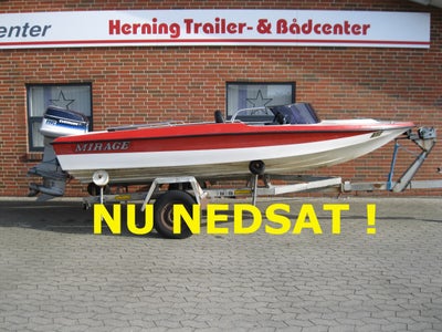 Mirage powerboat 15,6" m/Evinrude 115 hk V4 - NU NEDSAT !