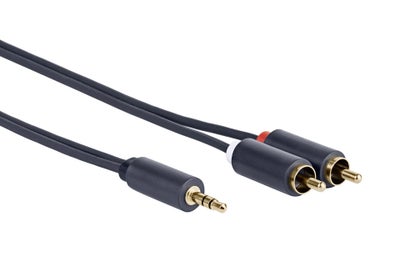Vivolink 3.5mm MiniJack - 2 x RCA kabel | 2,5 meter