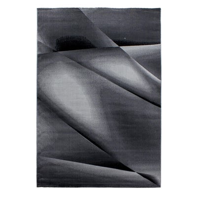 Miami Kortluvet tæppe Abstrakt - Sort - 200x290