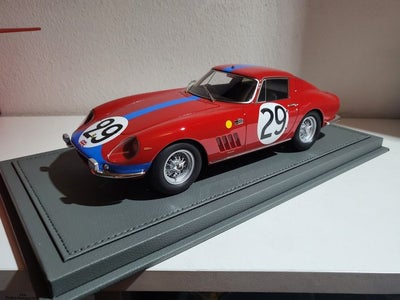 BBR 1:18 - 1 - Modelracerbil - Ferrari 275 GTB4 Ch.9035 Le Mans 66 #29 Courag...